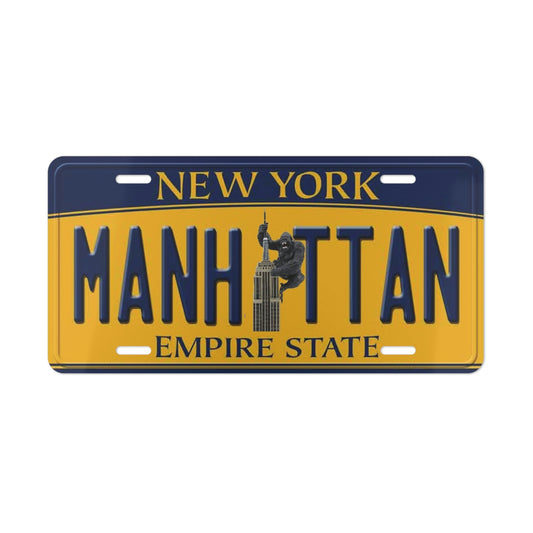 Kong Does Manhattan Vanity License Plate