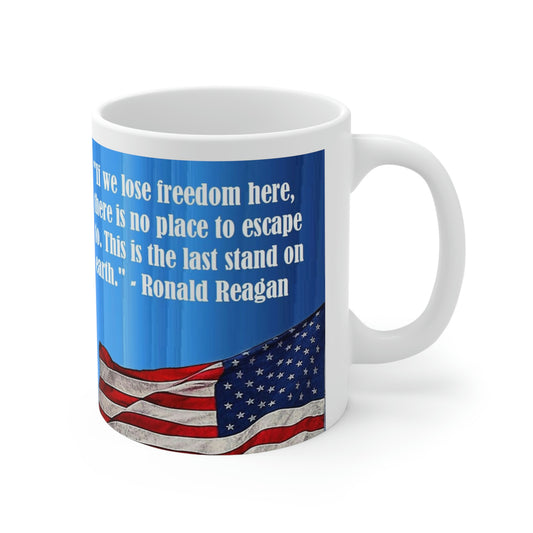 Ronald Reagan Collection Ceramic Mug 11oz - Freedoms Last Stand