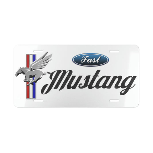 Fast Mustang Vanity License Plate