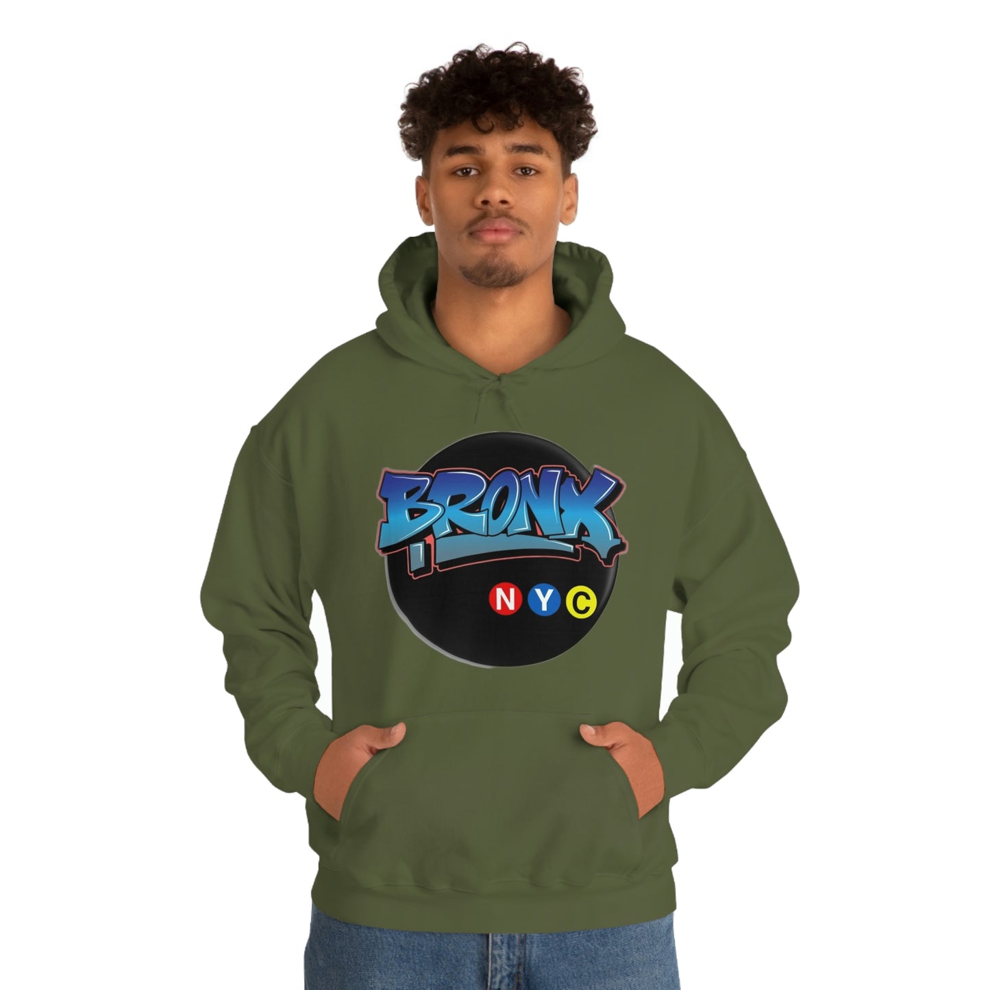 Bronx Graffiti Style Unisex Heavy Blend Hooded Sweatshirt