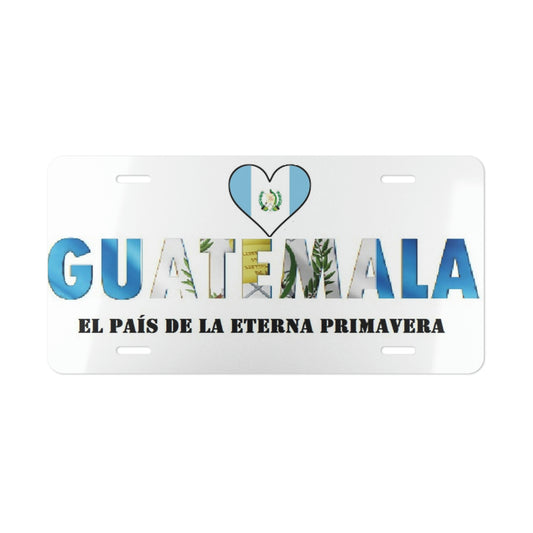 Guatemala Land Of Eternal Spring Vanity License Plate