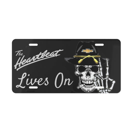 Heartbeat Lives On Chevrolet Tribute Vanity License Plate