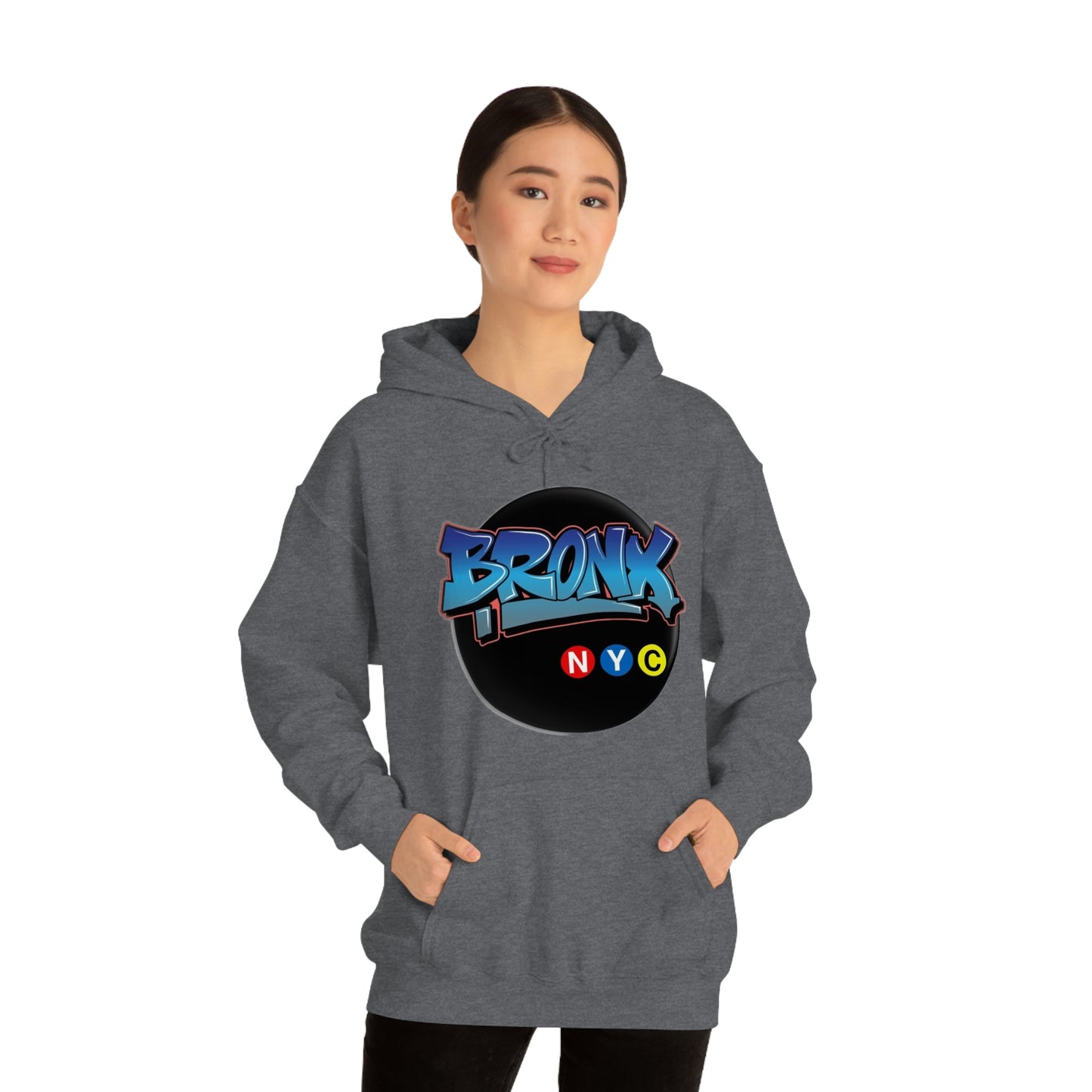 Bronx Graffiti Style Unisex Heavy Blend Hooded Sweatshirt