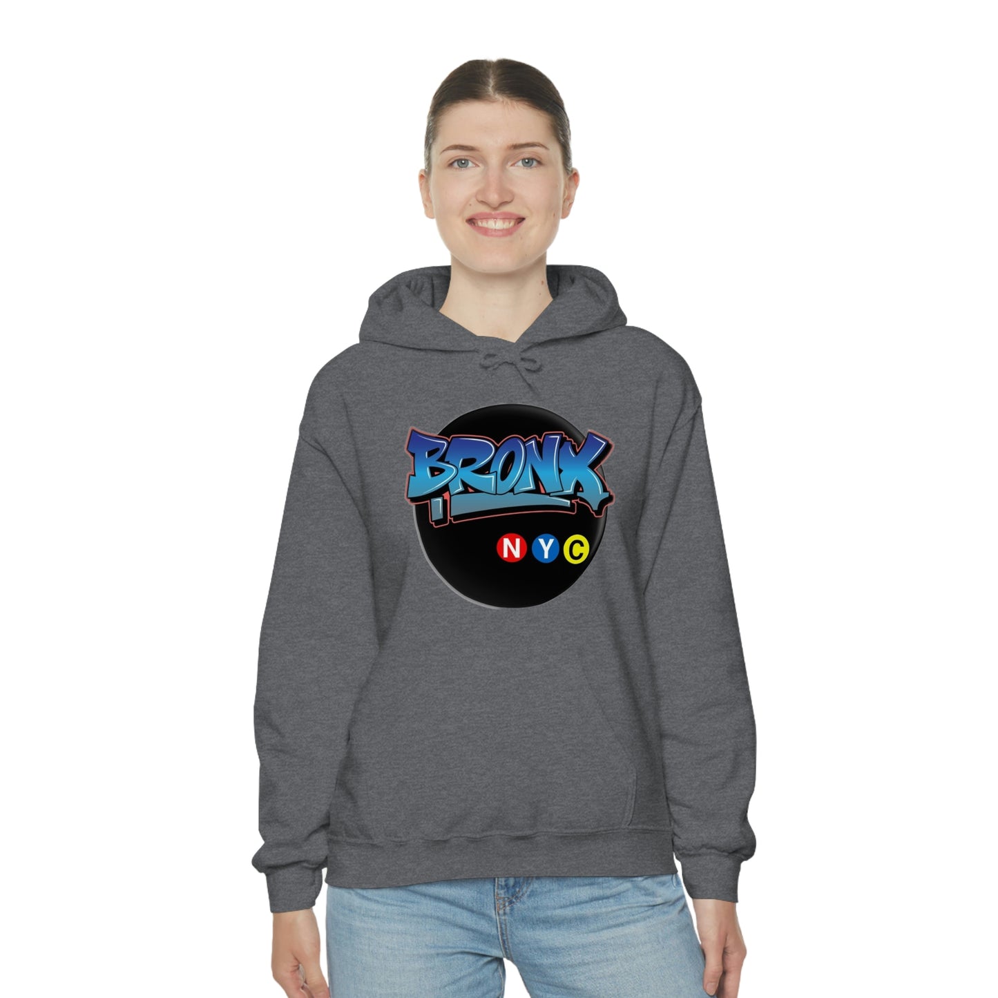 Bronx Graffiti Style Unisex Heavy Blend Hooded Sweatshirt