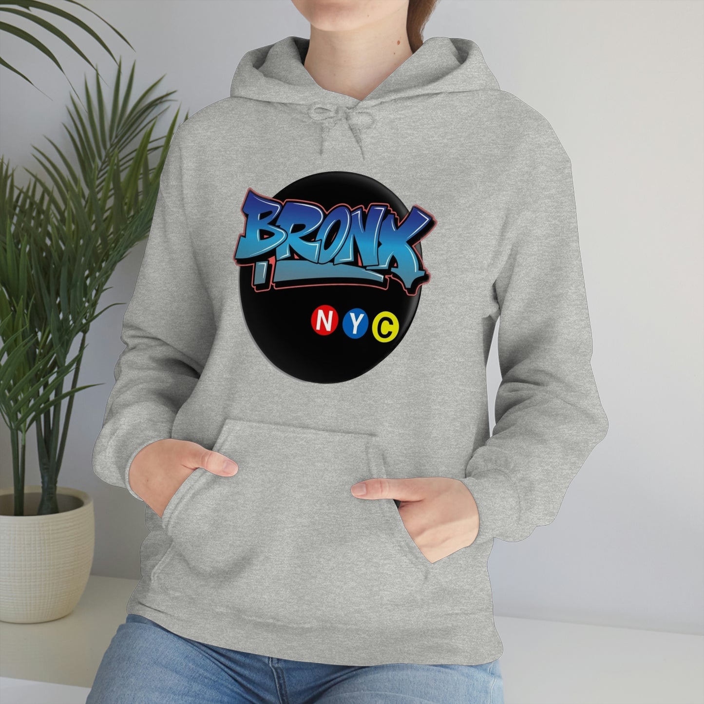 Bronx Graffiti Style Unisex Heavy Blend Hooded Sweatshirt