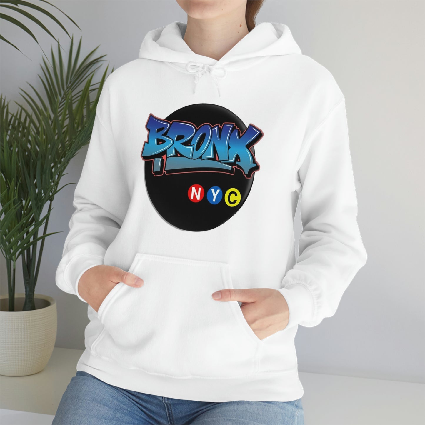 Bronx Graffiti Style Unisex Heavy Blend Hooded Sweatshirt