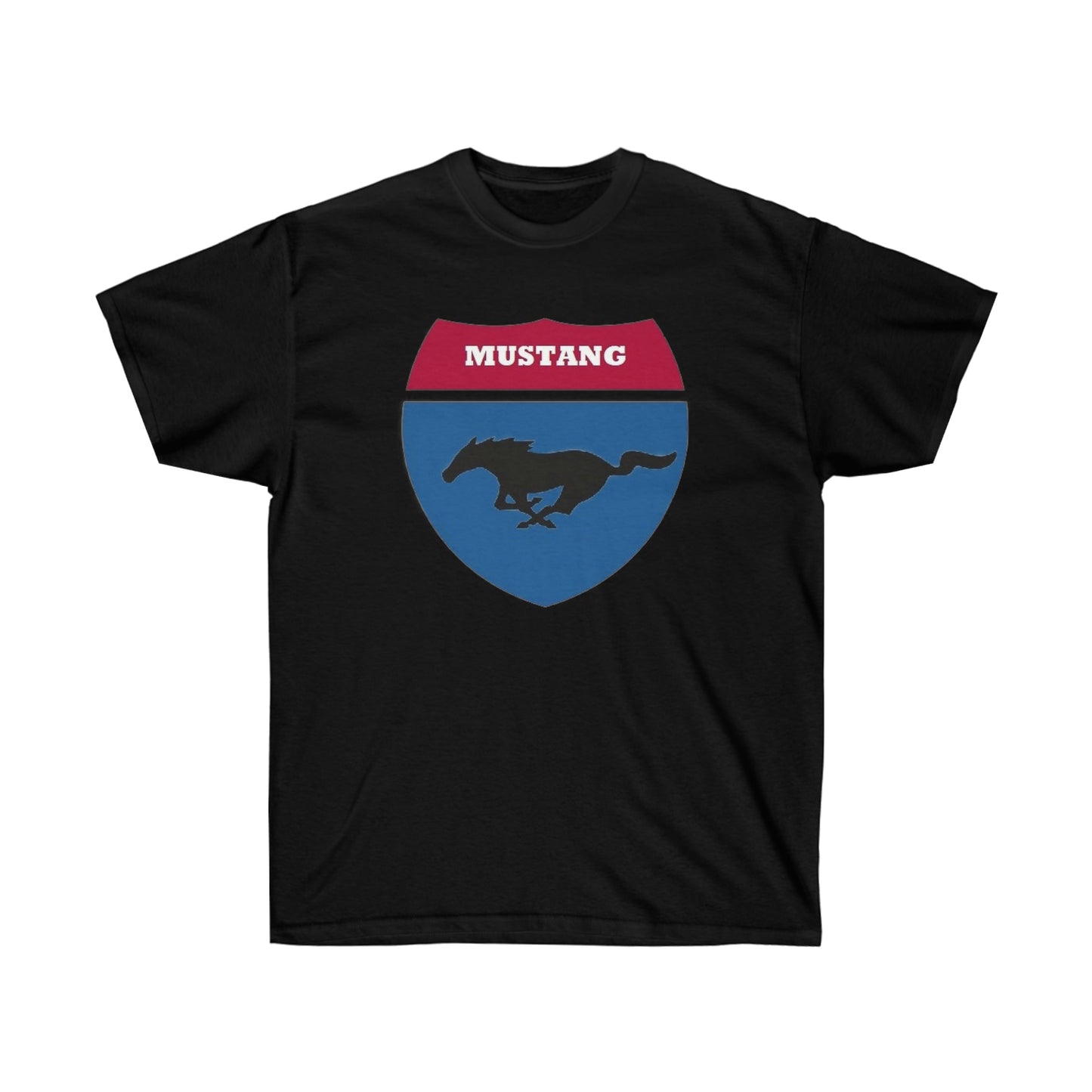 Mustang Highway Shield Unisex Ultra Cotton Tee