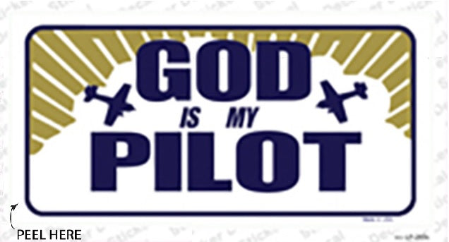 God is my Pilot Bumper Sticker