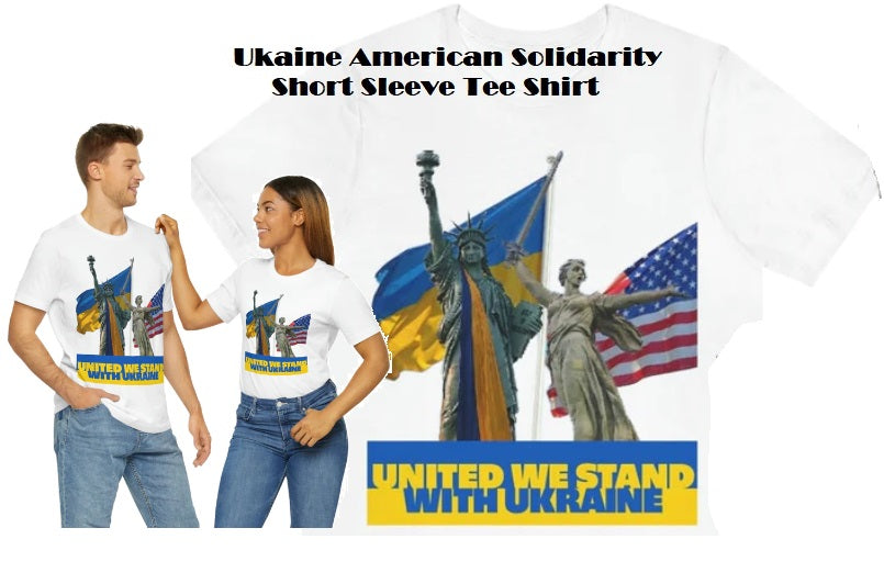 Ukraine American Solidarity Short Sleeve Tee