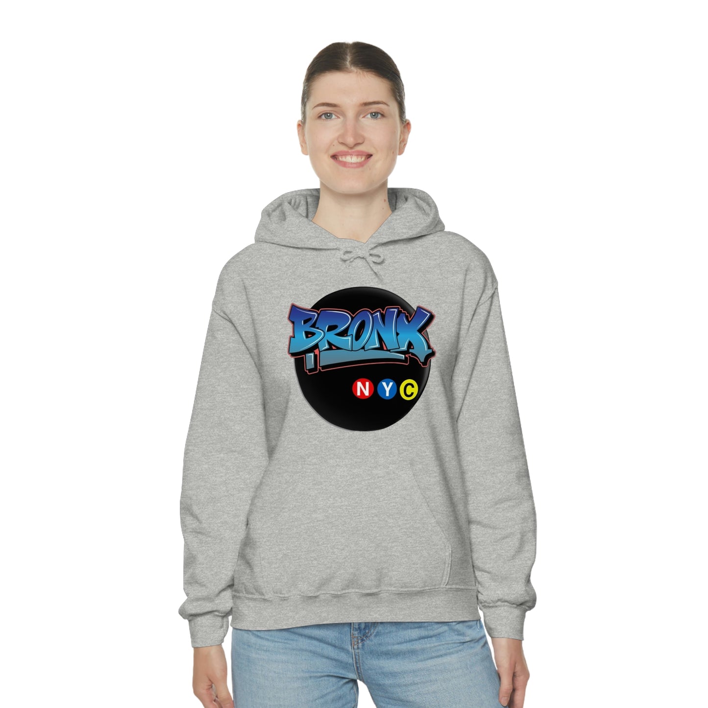 Bronx Graffiti Style Unisex Heavy Blend Hooded Sweatshirt