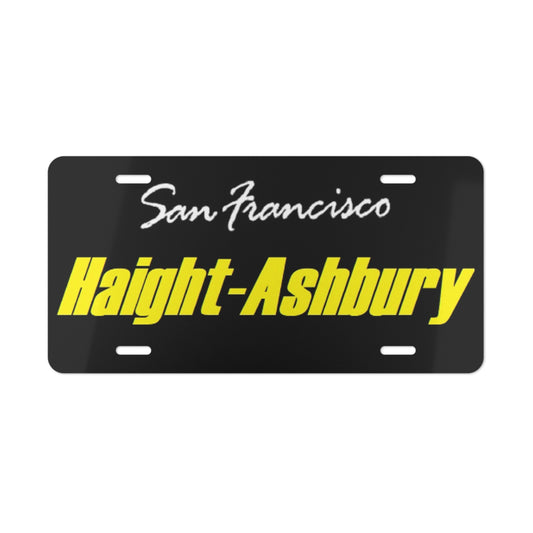 Haight Ashbury San Fransisco Vanity License Plate