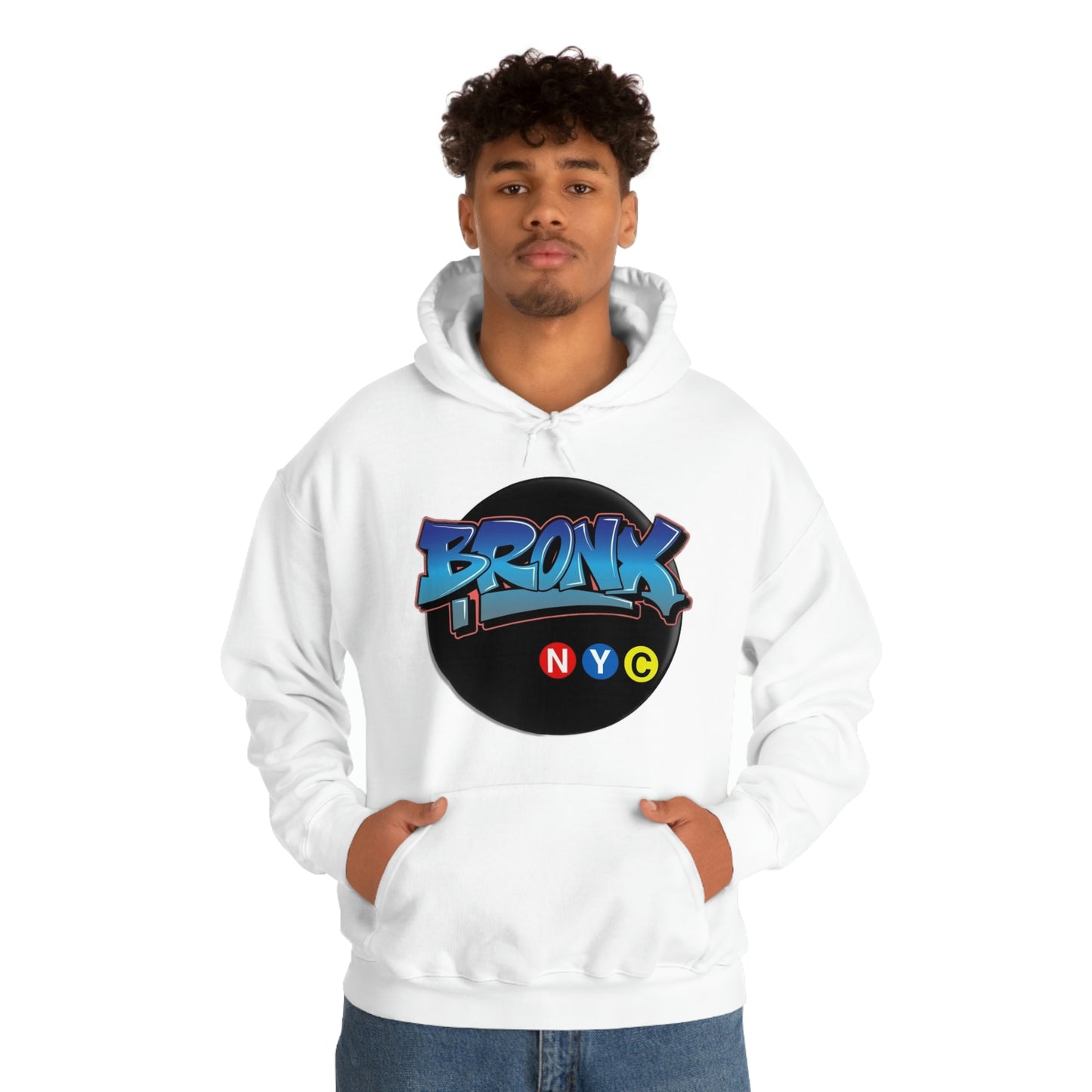 Bronx Graffiti Style Unisex Heavy Blend Hooded Sweatshirt