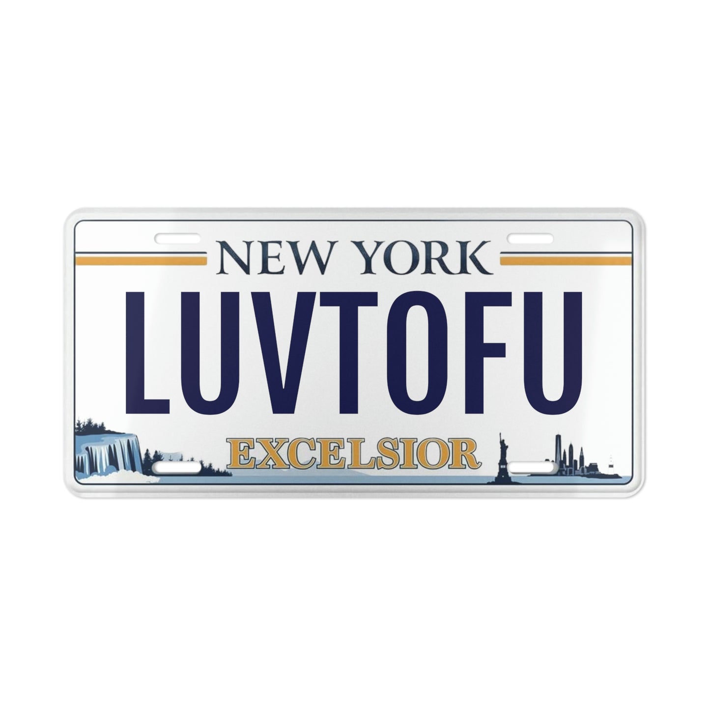 Vegetarian 'LUVTOFU' Vanity NY Plate