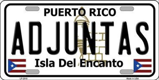 Adjuntas Puerto Rico license plate