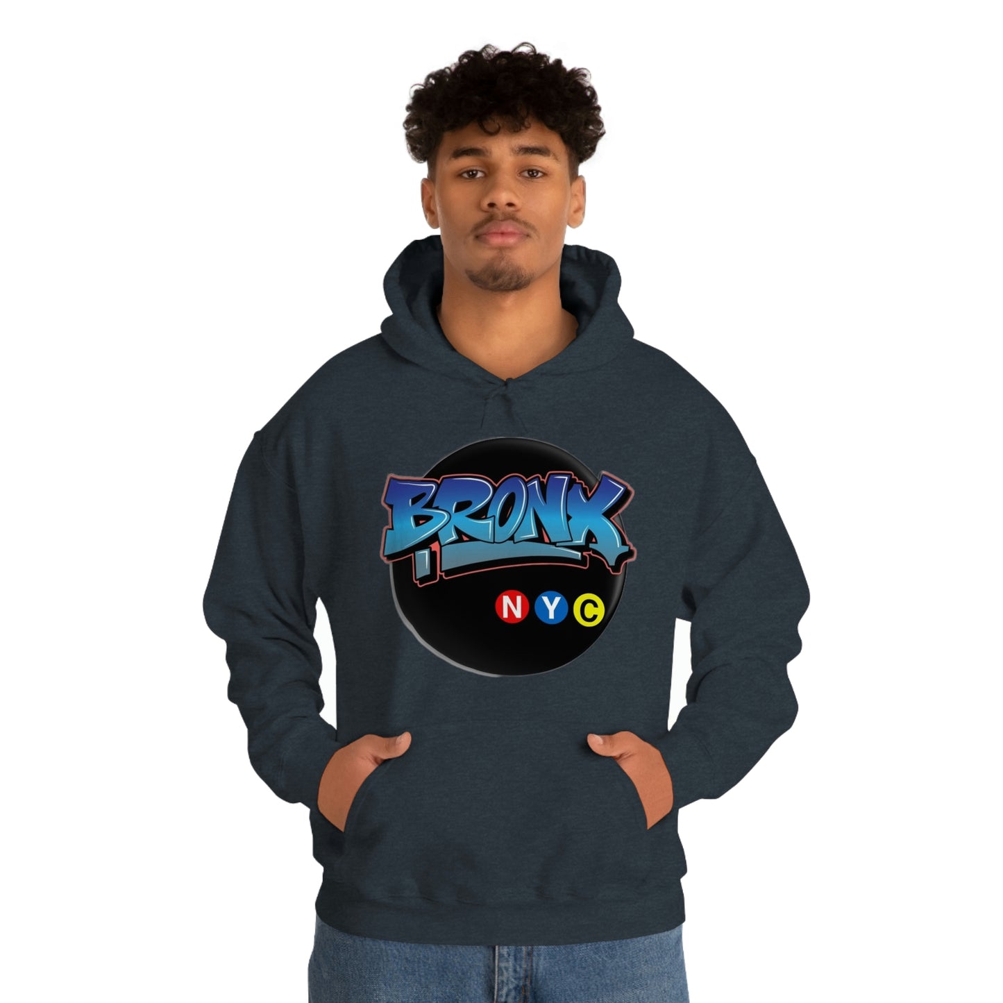 Bronx Graffiti Style Unisex Heavy Blend Hooded Sweatshirt