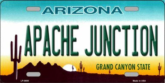 Apache Junction Arizona Novelty Metal License Plate