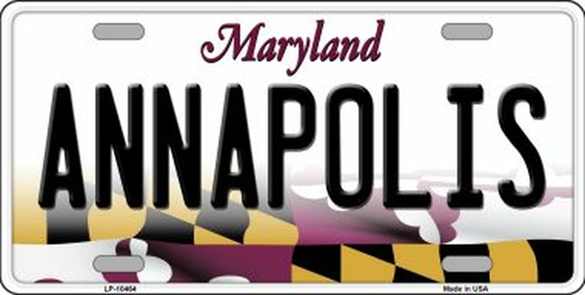Annapolis Maryland Metal Novelty License Plate Tag