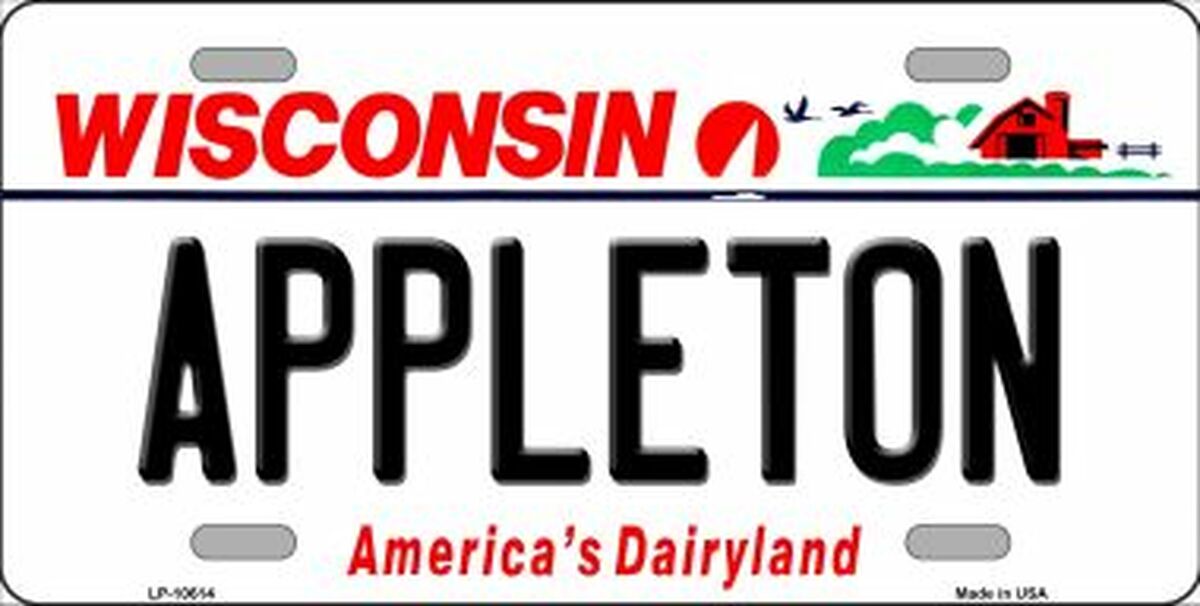 Appleton Wisconsin License Plate