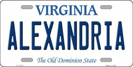 Alexandria Virginia Novelty Metal License Plate Tag 