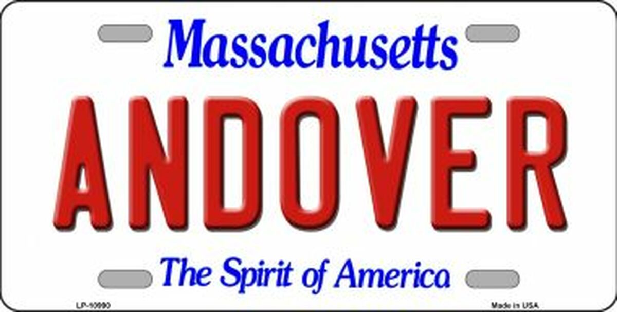 Andover Massachusetts Novelty Metal Vanity License Plate