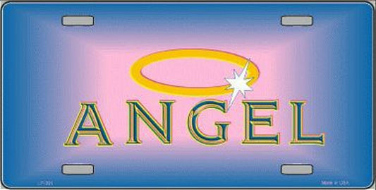 Angel Halo Metal Novelty License Plate