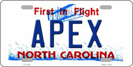 Apex North Carolina Novelty License Plate 