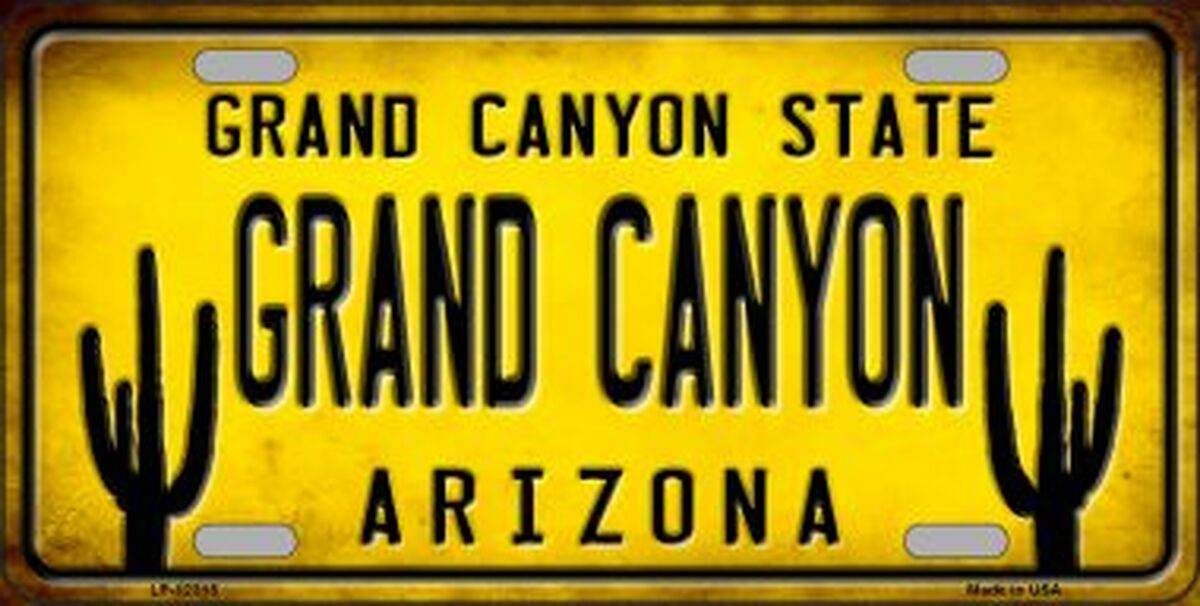 Arizona Grand Canyon Novelty Metal License Plate