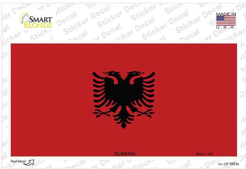 Albania Flag Bumper Sticker