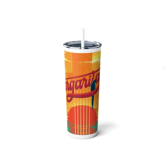 Skinny Steel  Margaritaville Tumbler with Straw, 20oz