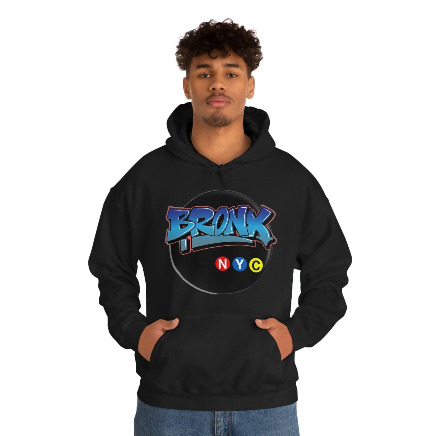 Bronx Graffiti Style Unisex Heavy Blend Hooded Sweatshirt