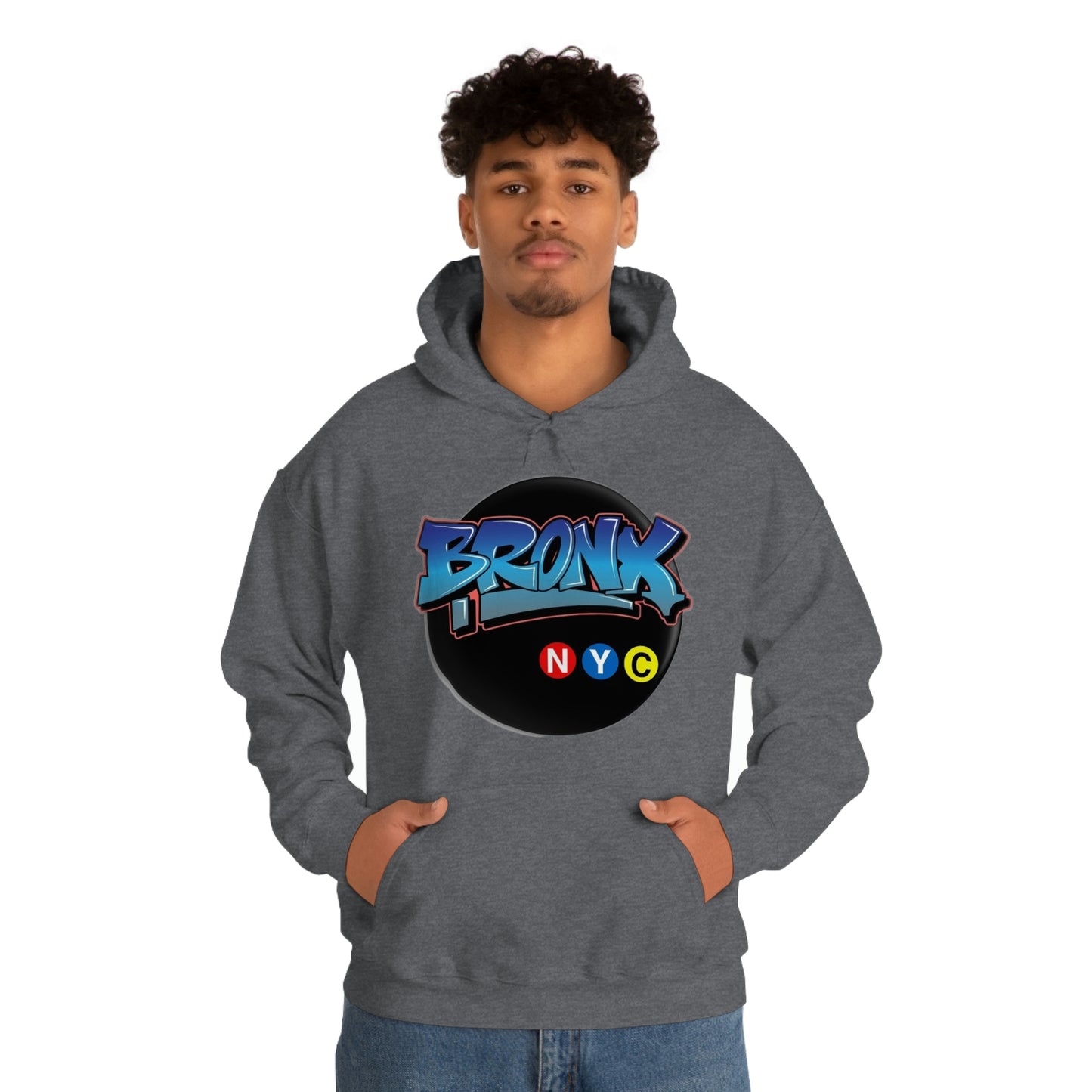 Bronx Graffiti Style Unisex Heavy Blend Hooded Sweatshirt