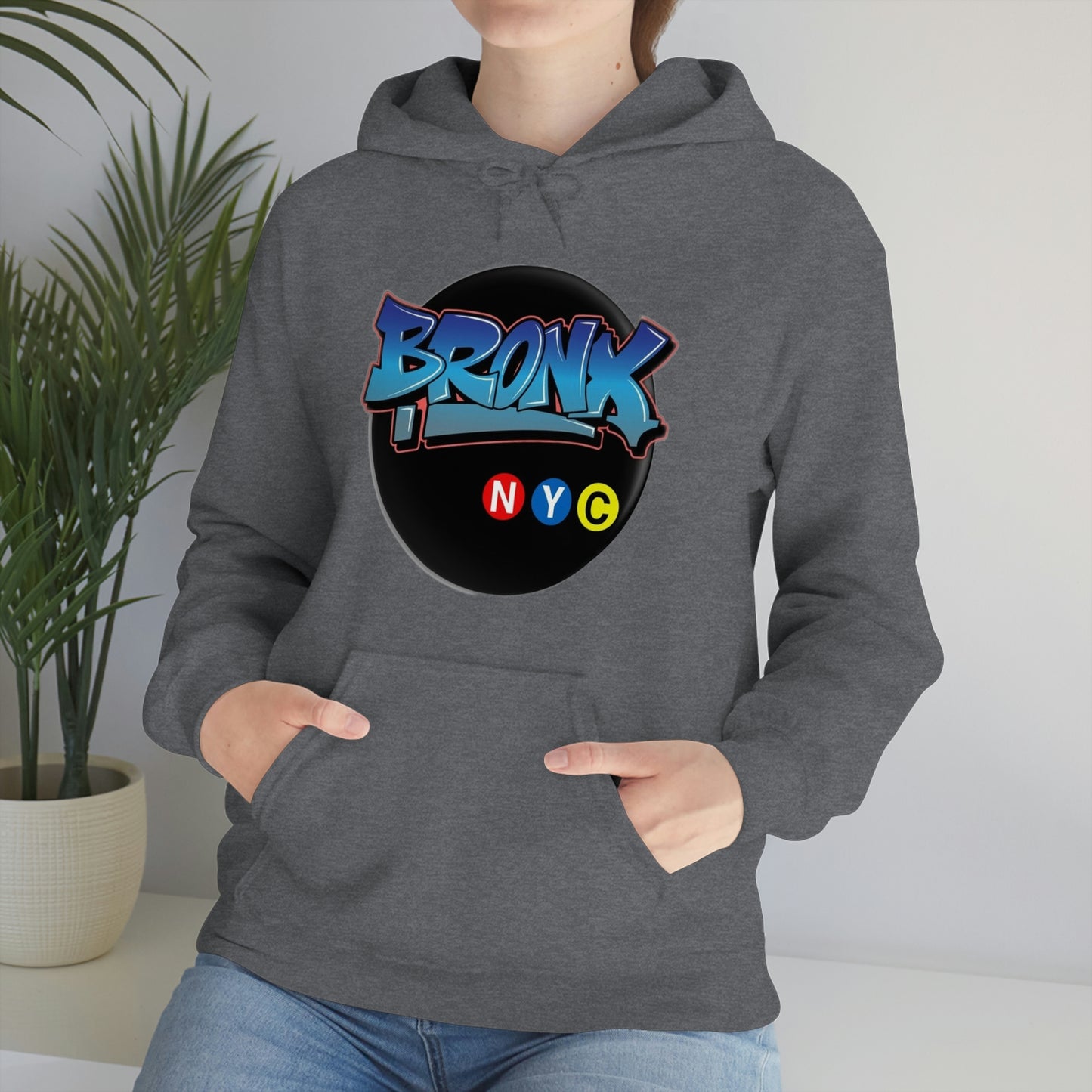 Bronx Graffiti Style Unisex Heavy Blend Hooded Sweatshirt