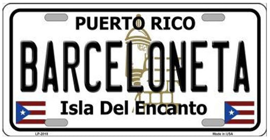 Barceloneta Puerto Rico License Plate 