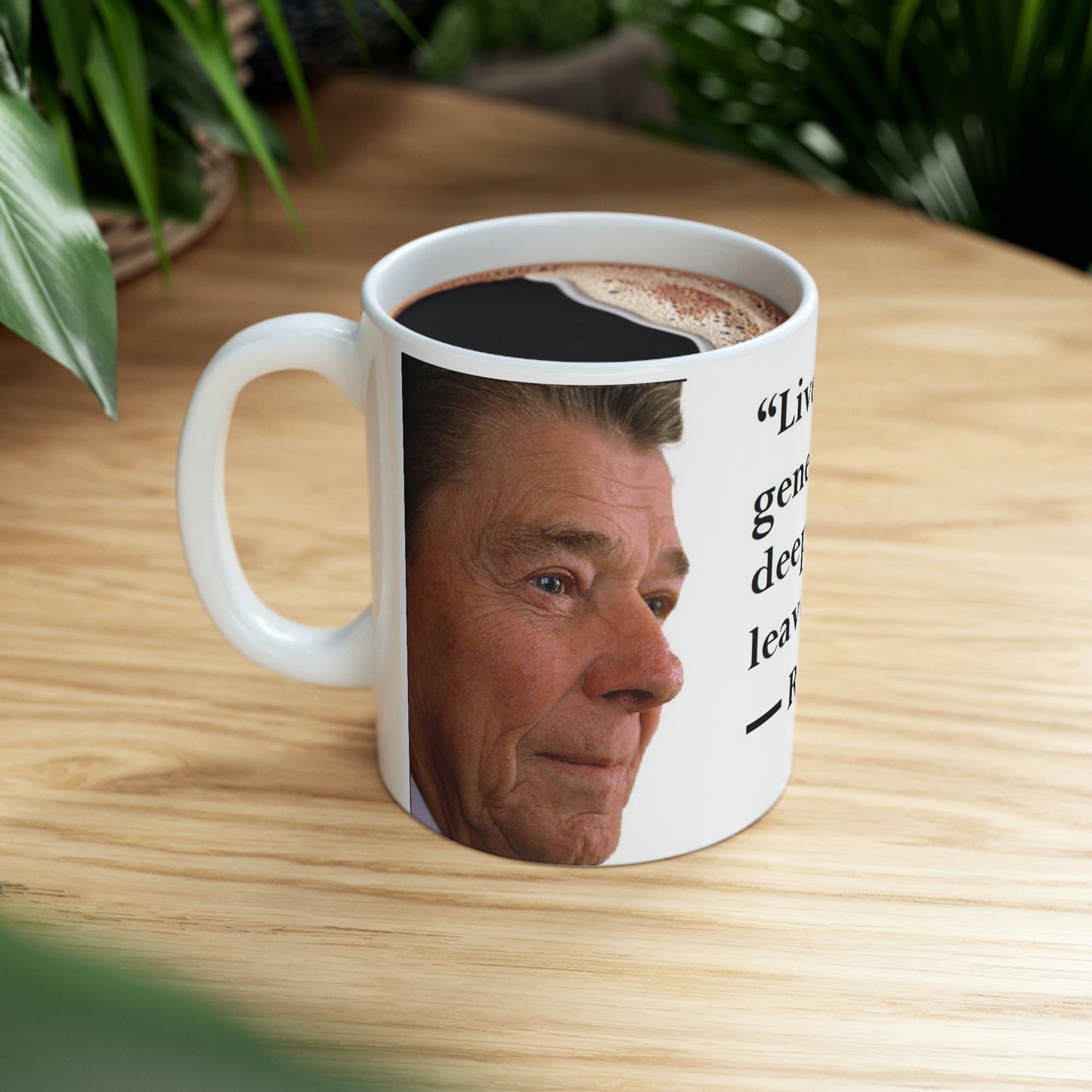 Ronald Reagan Collection Live simply, love generously Ceramic Mug 11oz