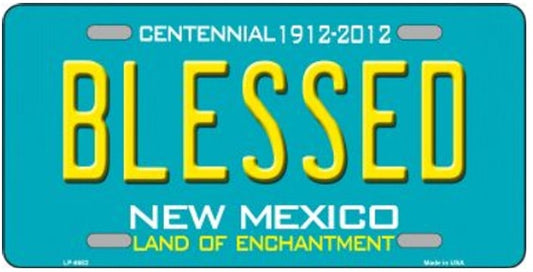 Blessed New Mexico Novelty State License Plate