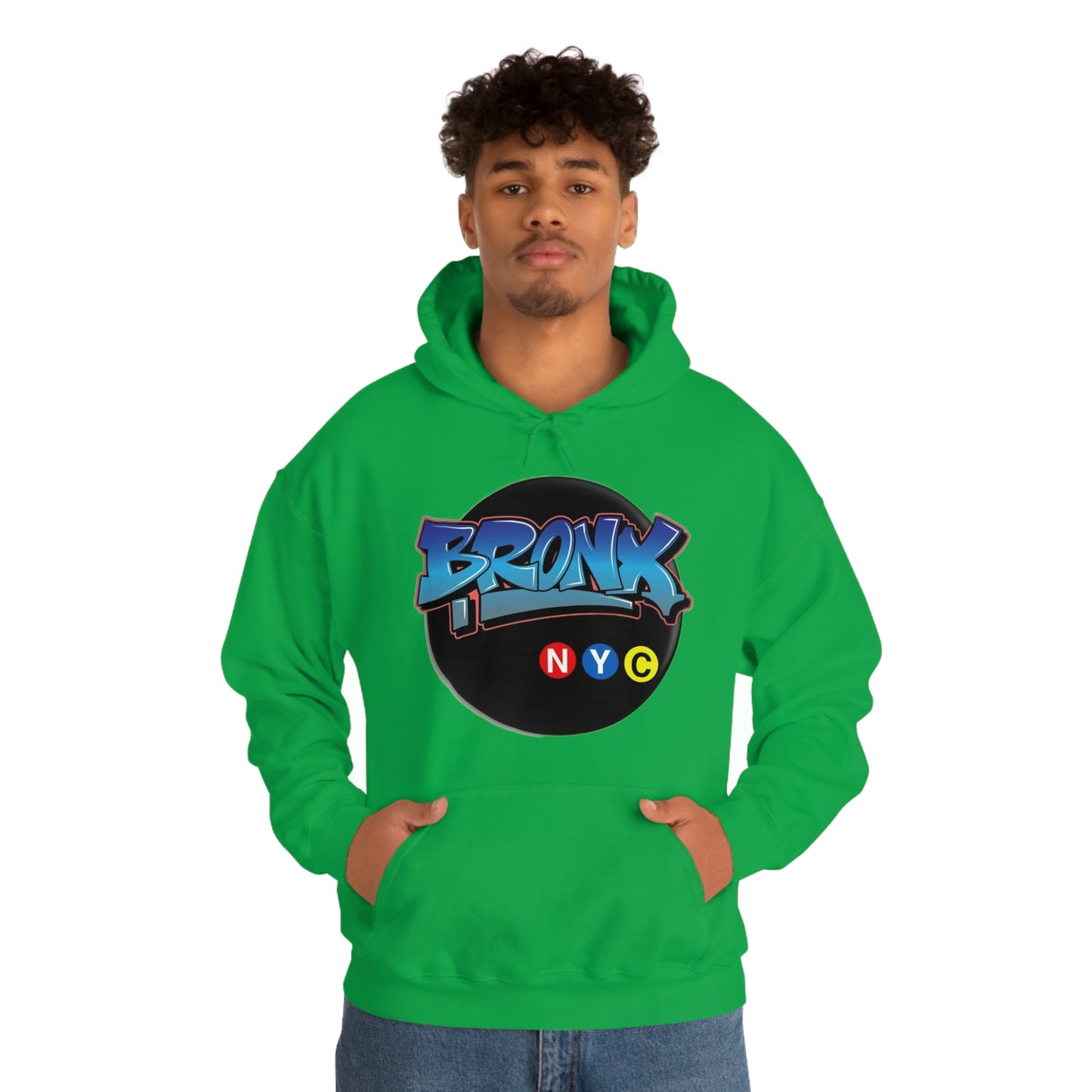 Bronx Graffiti Style Unisex Heavy Blend Hooded Sweatshirt