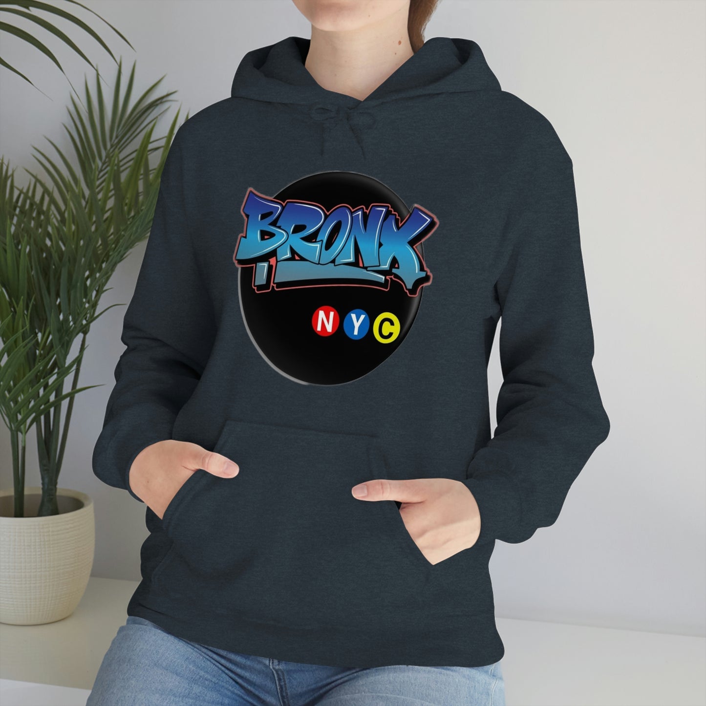 Bronx Graffiti Style Unisex Heavy Blend Hooded Sweatshirt