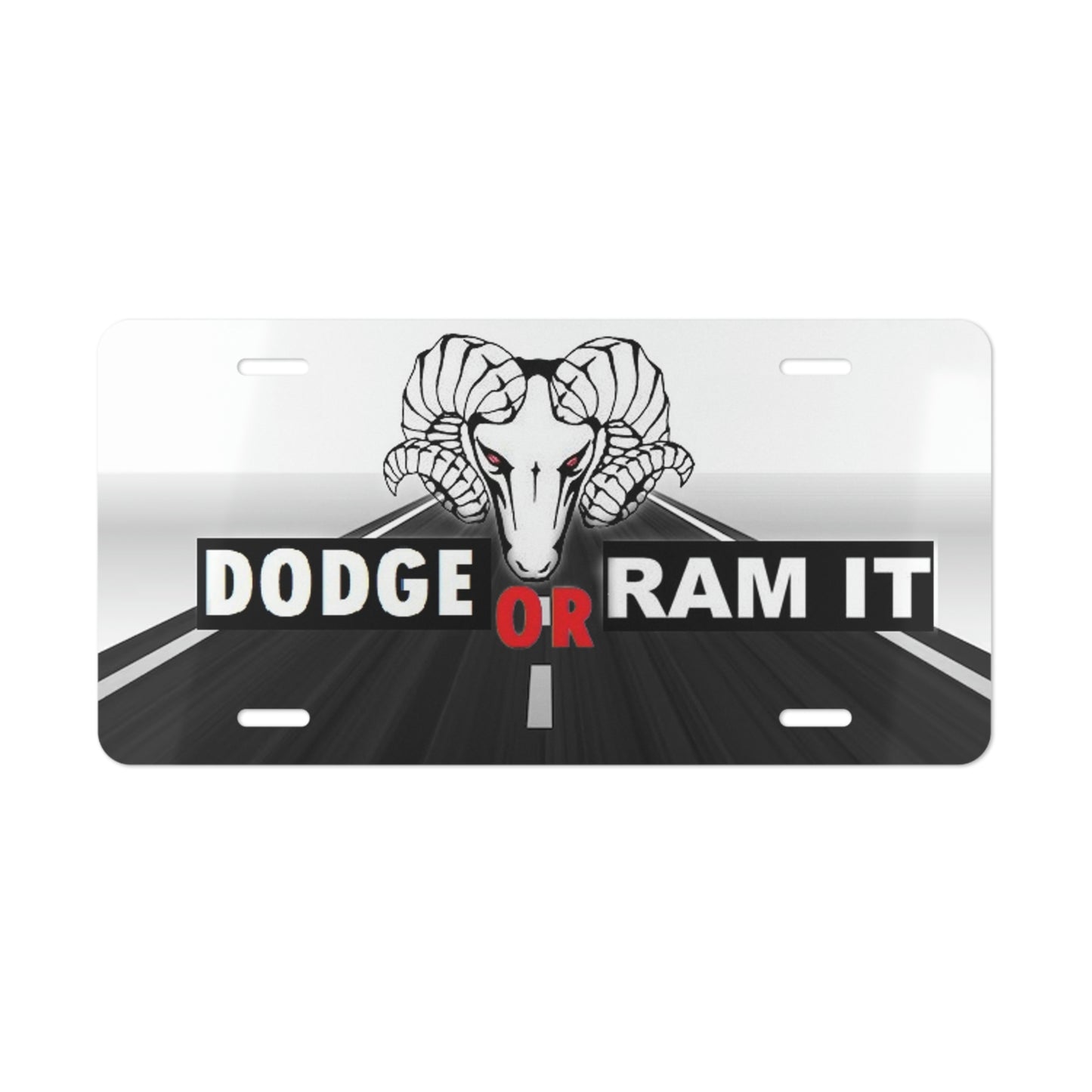 Dodge Or Ram Vanity License Plate