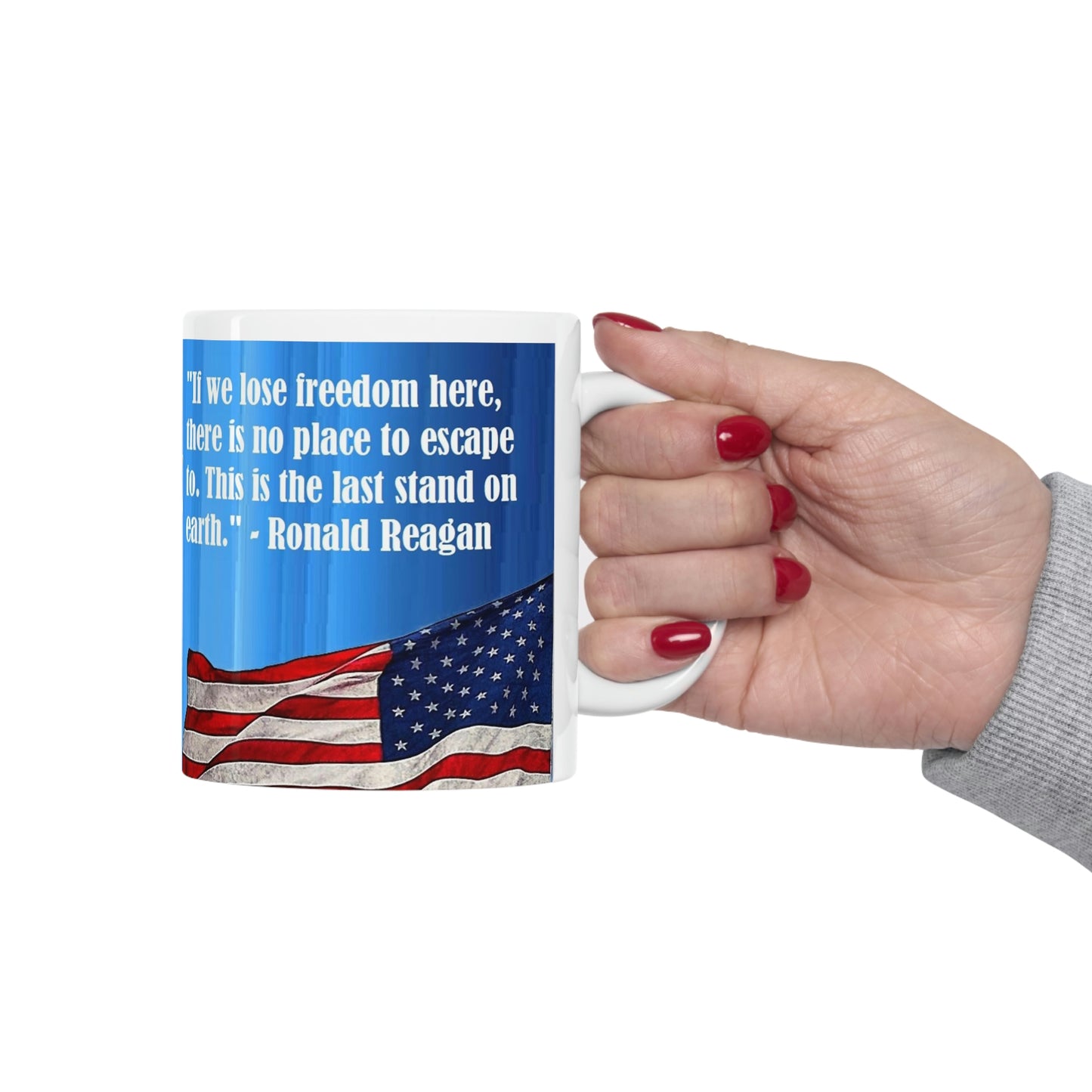 Ronald Reagan Collection Ceramic Mug 11oz - Freedoms Last Stand