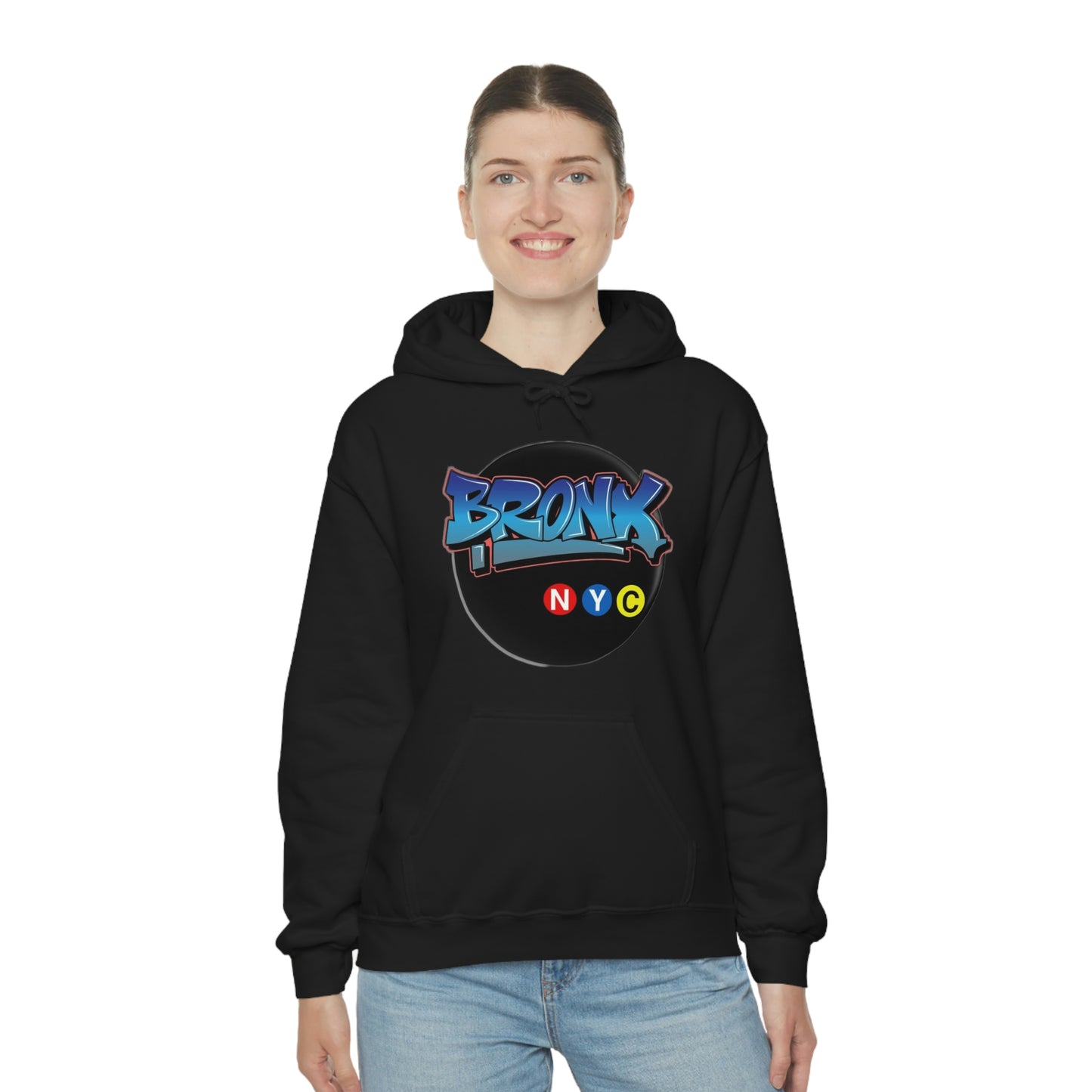 Bronx Graffiti Style Unisex Heavy Blend Hooded Sweatshirt