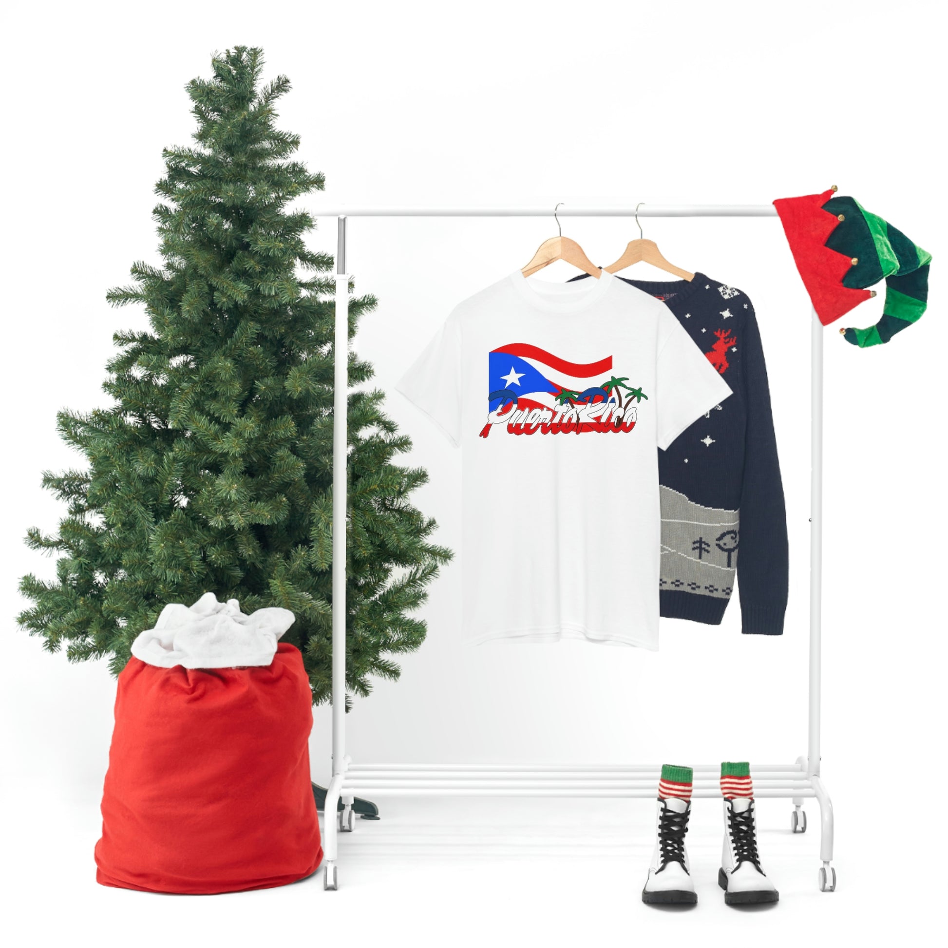 Puerto Rico Unisex Heavy Cotton Tee BY Christmas Tree
