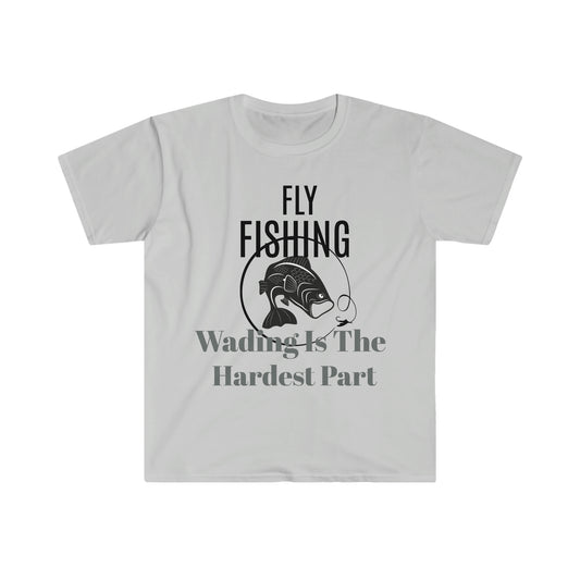 Gray Wading Is The Hardest Part Unisex Softstyle T-Shirt