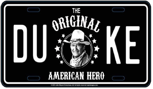 John Wayne The Original Duke License Plate