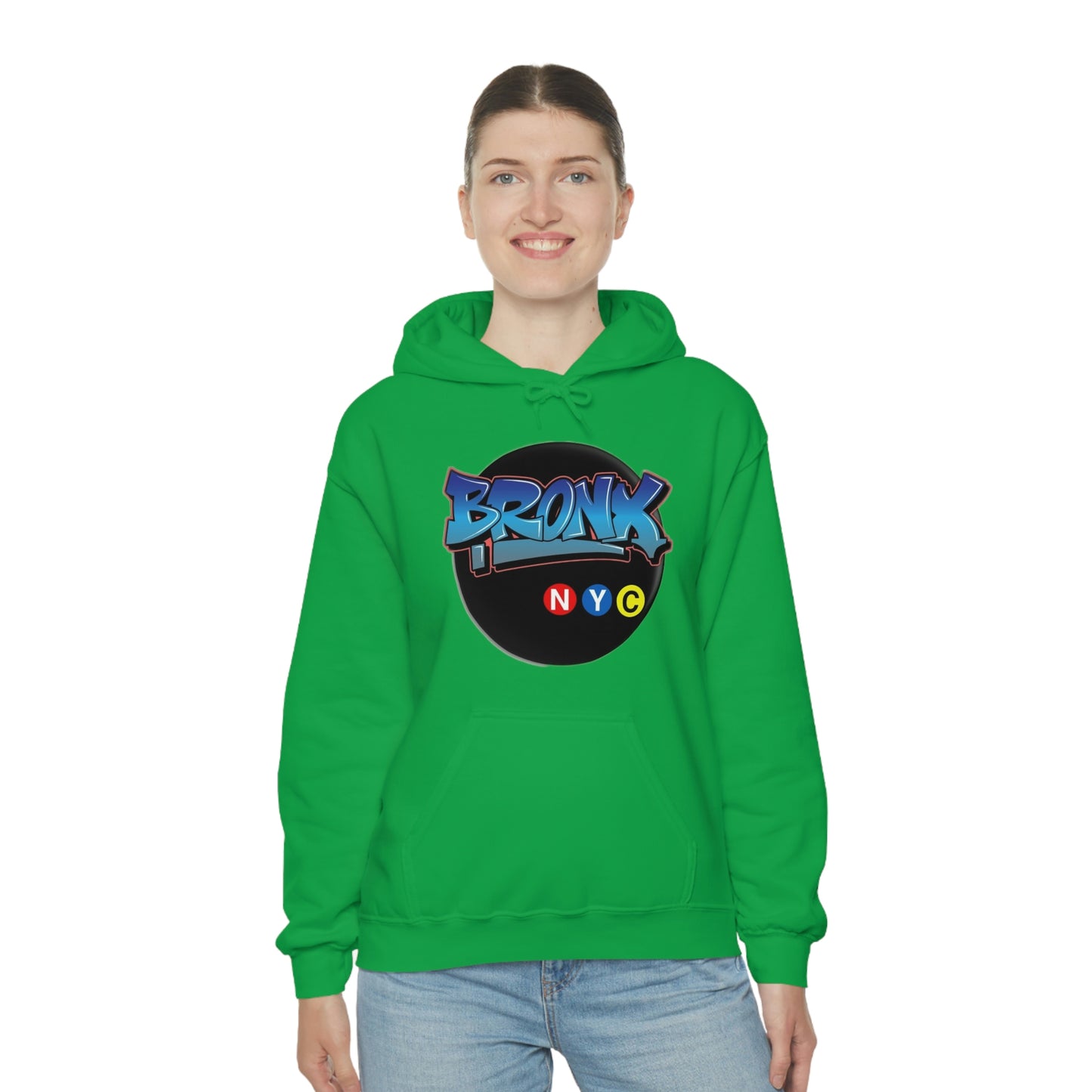 Bronx Graffiti Style Unisex Heavy Blend Hooded Sweatshirt