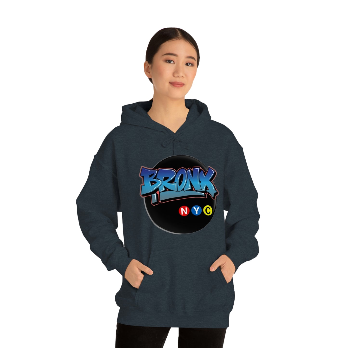 Bronx Graffiti Style Unisex Heavy Blend Hooded Sweatshirt