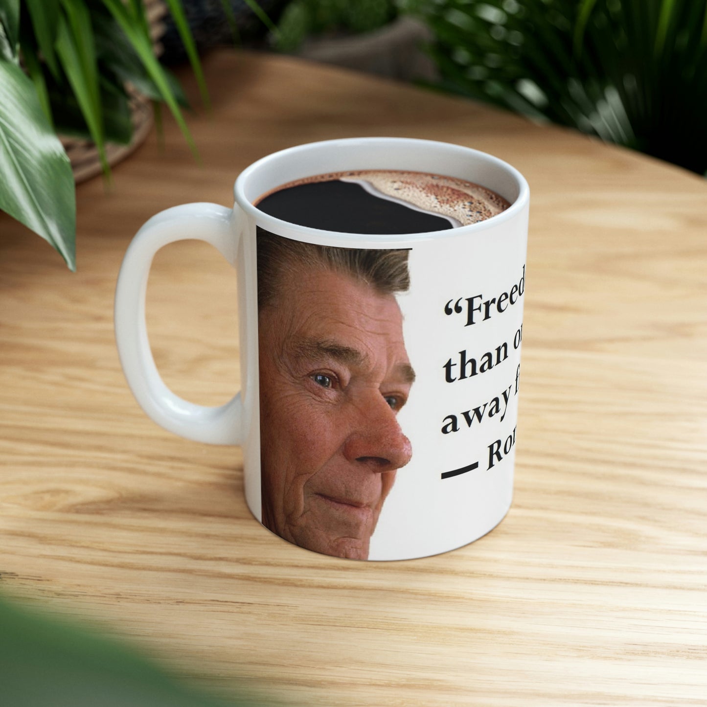 Ronald Reagan Collection Ceramic 11oz Mug  Freedom Quote