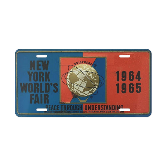 1964-65 Worlds Fair REPLICA Unisphere Vanity Plate