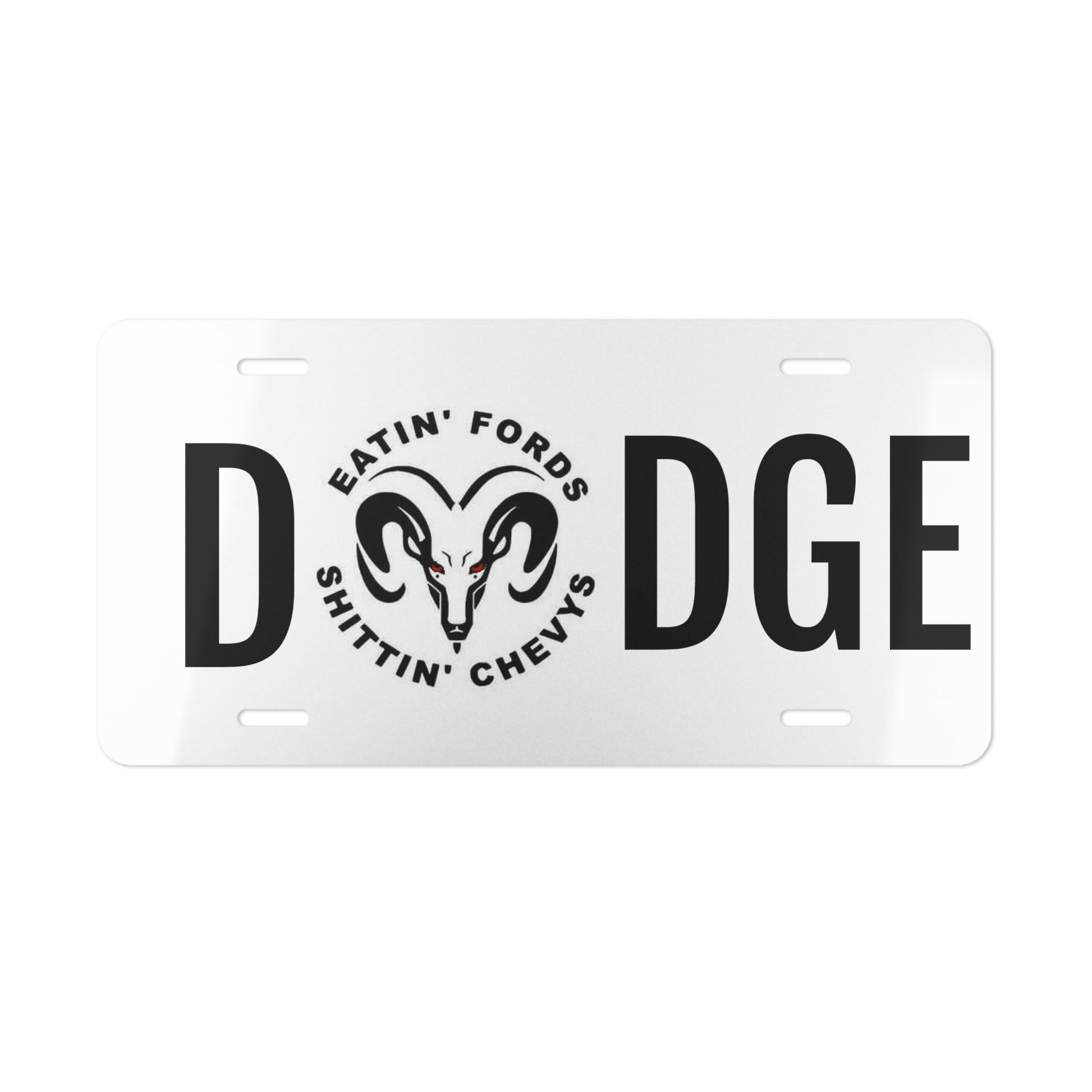Dodge Eats Ford S-its Chevys Vanity License Plate