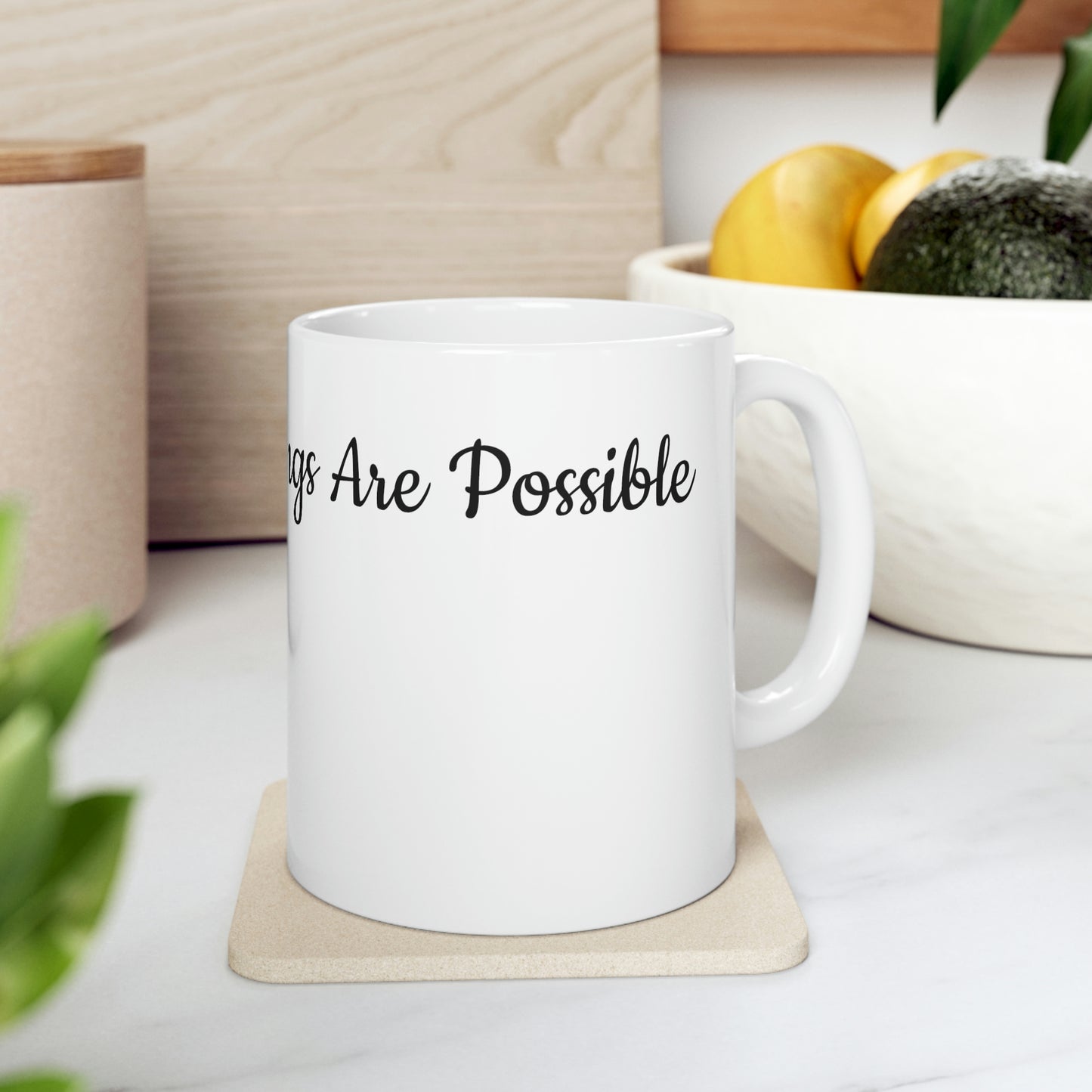With God All Things Are Possible Ceramic Mug 11oz