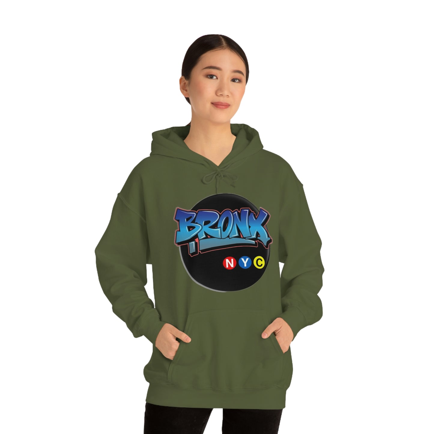 Bronx Graffiti Style Unisex Heavy Blend Hooded Sweatshirt